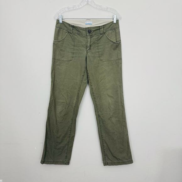 Columbia Green Straight Leg Pants Women’s Size 6 - Picture 1 of 9